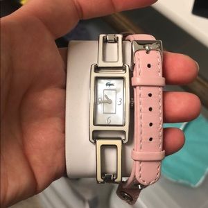 Lacoste watch with extra band